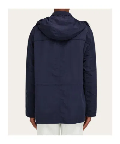 Ferragamo Utility Jacket In Blue