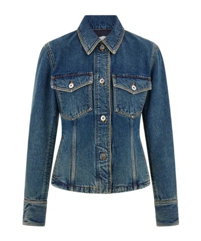 Ferragamo Denim Jacket In Blue