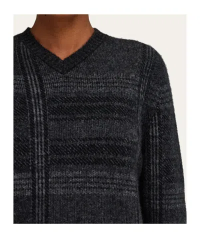 Ferragamo V-neck Jumper In Blue