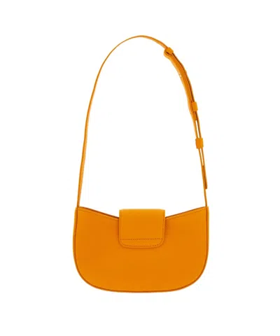 Ferragamo Double Gancini Mini Shoulder Bag In Orange