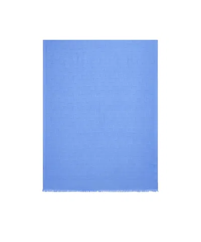 Ferragamo Monogram Stole In Blue