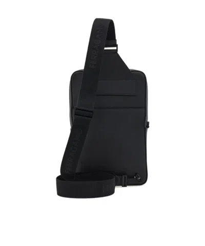 Ferragamo Twins Crossbody Bag In Black