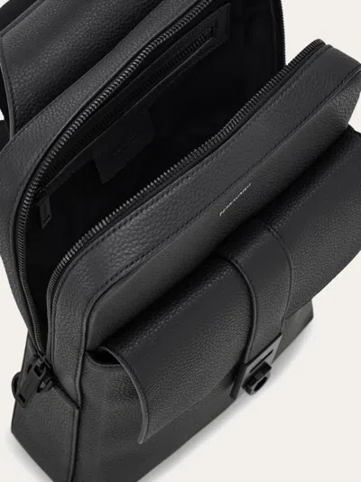 Ferragamo Twins Crossbody Bag In Black