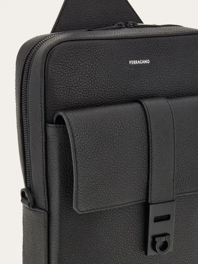 Ferragamo Twins Crossbody Bag In Black