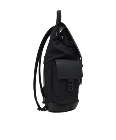 Ferragamo Gancini Backpack In Black