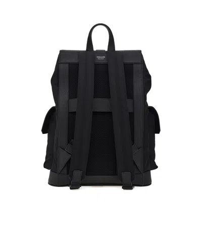 Ferragamo Gancini Backpack In Black