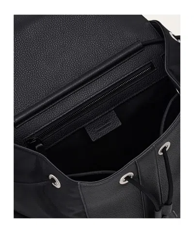 Ferragamo Gancini Backpack In Black