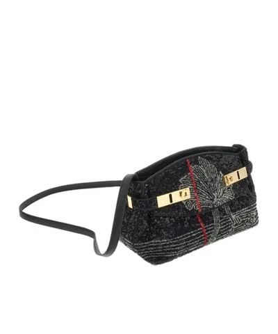 Ferragamo Hug Soft Crossbody Bag With Sequins (xs) In Multi