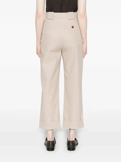 Max Mara Belt Loops Slacks In Neutral