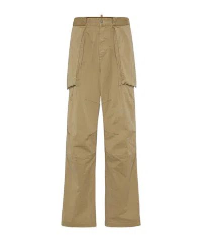 Dsquared2 Cargo Trousers In Green