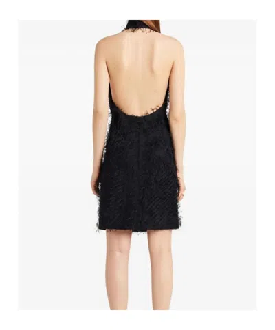 Courrèges Form-fitting Halter Neck Knee-length Dress In Black