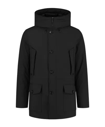 Woolrich Arctic Stretch Down Parka In Black