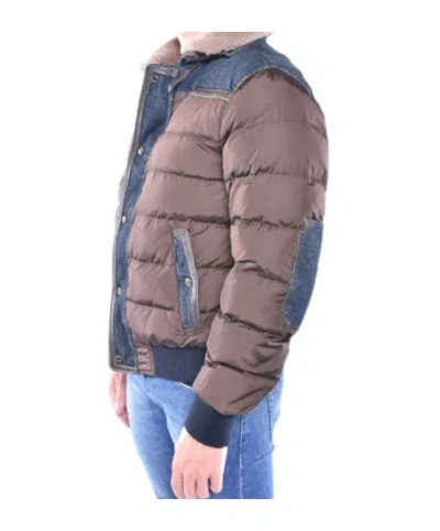 Moorer Bomber Jacket In Brown
