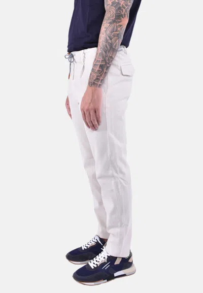 Eleventy Drawstring Trousers In White
