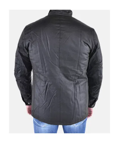Barbour Duke Wax Jacket In Black