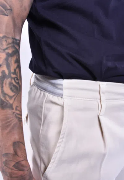 Eleventy Drawstring Trousers In White