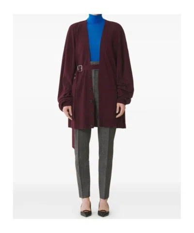 Lanvin Wool And Cashmere Oversized Cardigan In Black