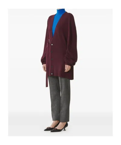 Lanvin Wool And Cashmere Oversized Cardigan In Black