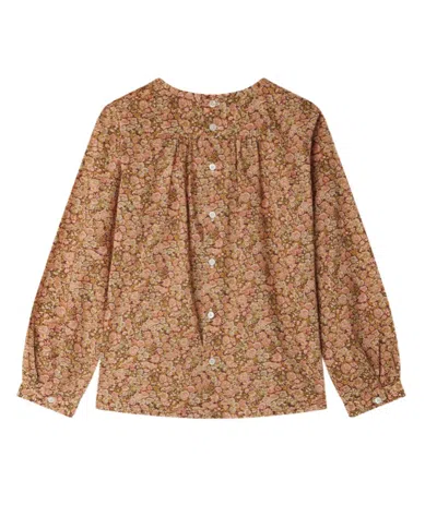 Bonpoint Long Sleeve Top In Brown