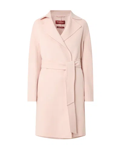 Max Mara Msttenore Wool-cashmere Midi Vestaglia Coat Coats Rose In Pink
