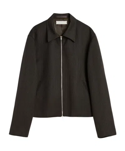 Our Legacy Virgin Wool Layering Jacket In Black