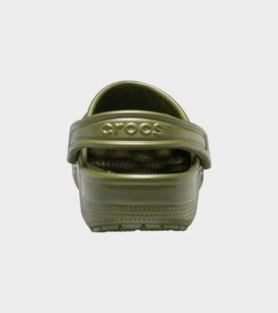 Crocs Classic Mens Clogs Colour: Plaster, Size: 8 In Green