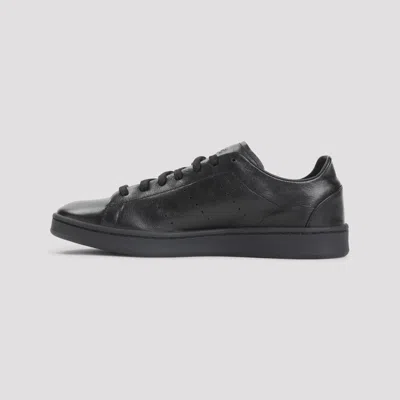 Y-3 Low-top Sneakers With Perforated Detailing And Rubber Sole In Black