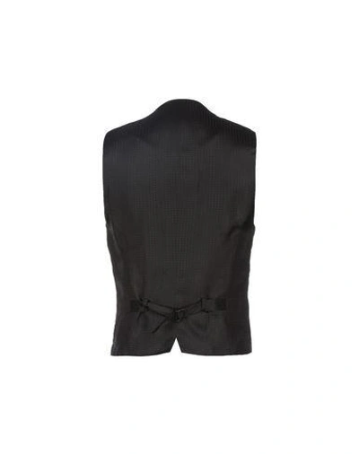 Shop Dolce & Gabbana Man Vest Black Size 36 Virgin Wool, Silk, Polyester