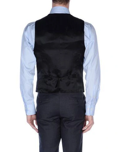 Shop Dolce & Gabbana Man Vest Black Size 36 Virgin Wool, Silk, Polyester