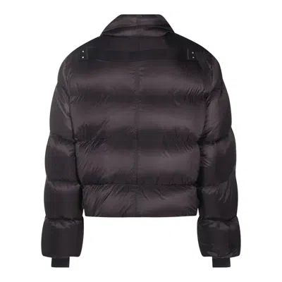 Rick Owens Black Porterville Jumbo Hooded Peter Down Jacket In Black