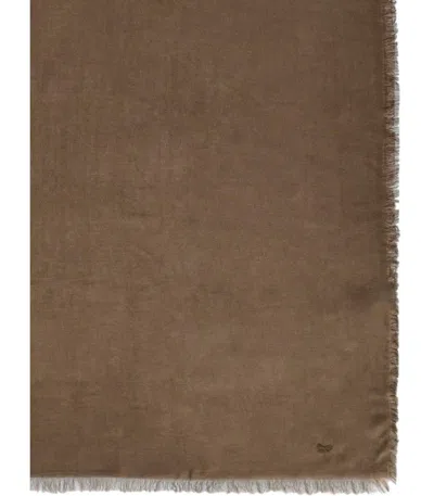 Weekend Max Mara Latino Brown Scarf In Brown