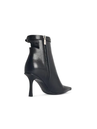 Jimmy Choo Stivaletti Camie 85 In Pelle Nera  Donna In Black