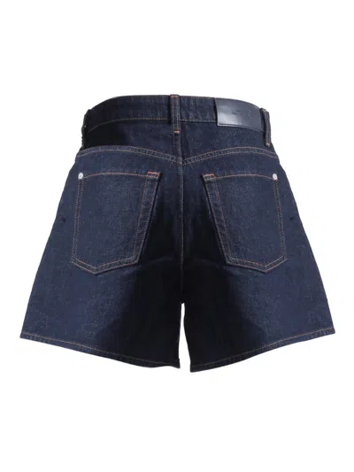 7 For All Mankind Kori Button-fastening Denim Shorts In Blue