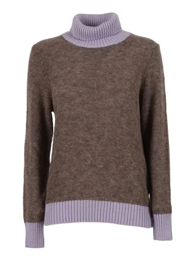 K-way Grazay Turtleneck Sweater In Brown