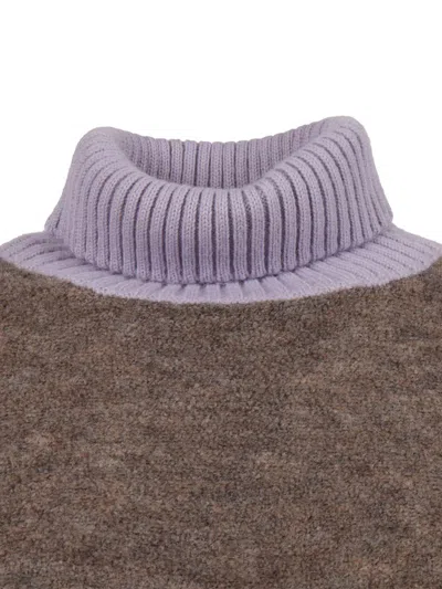 K-way Grazay Turtleneck Sweater In Brown