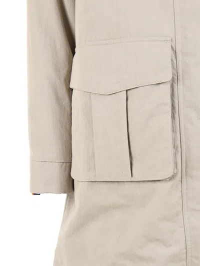 K-way Hooded Jacket In Brown