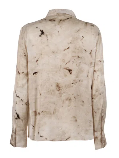 Peserico Flowing Blouse In Light Beige In Brown