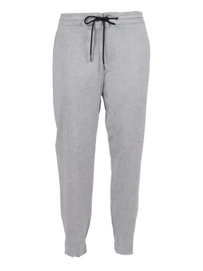 Tombolini Tapered Fit Running Pants With Textured Fabric In Gray