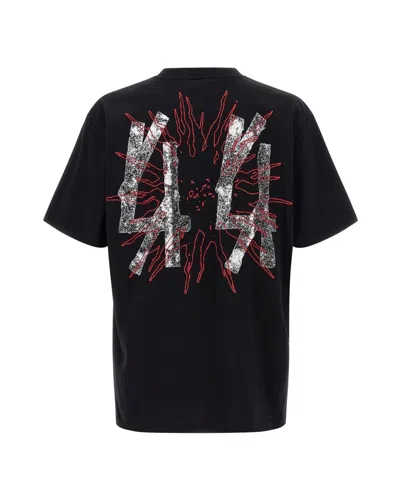 44 Label Group Men Darkened Type T-shirt In Black