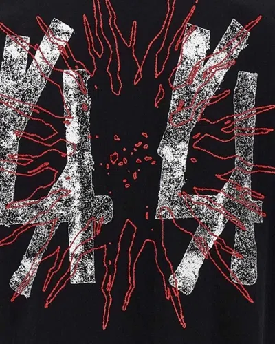 44 Label Group Men Darkened Type T-shirt In Black