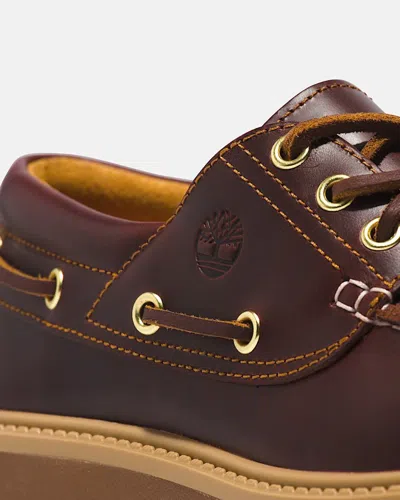 Timberland Stone Street Leather Platform Loafers In Brown
