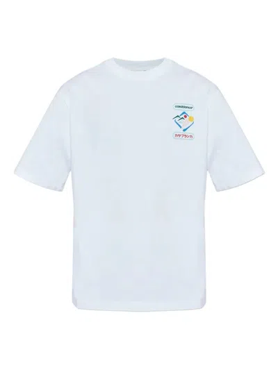Casablanca Montagne Sportif Oversized T-shirt In White