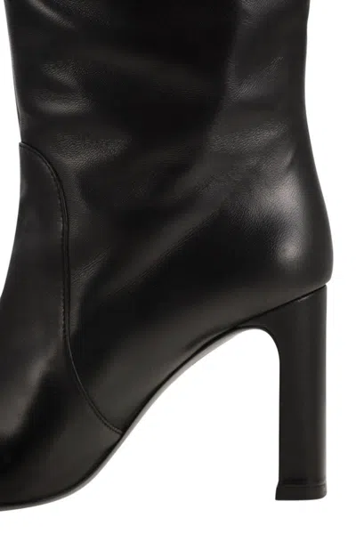 Stuart Weitzman Nappa Leather Knee-high Babette Boots In Black