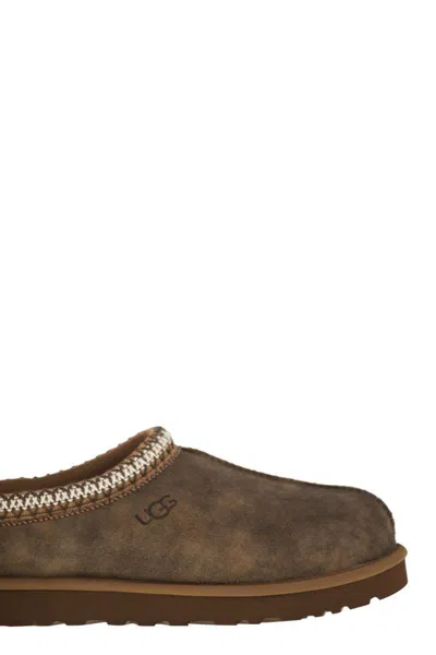 Ugg Tasman Baxter Slippers With Braided Details In Brown