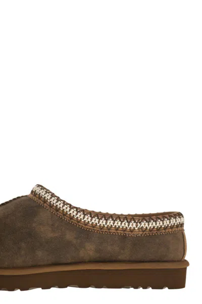 Ugg Tasman Baxter Slippers With Braided Details In Brown