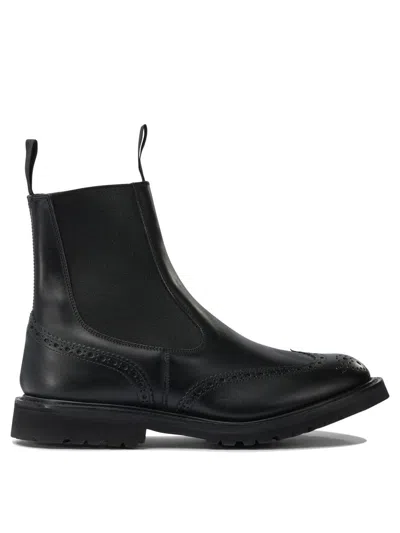 Tricker's Stivaletto Chelsea Boots In Black