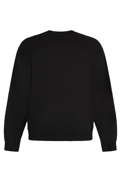 Local Authority Cotton Crew-neck Sweatshirt In Blue