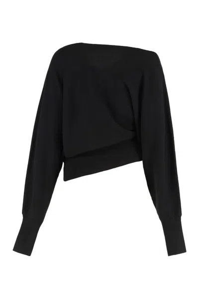 Alberta Ferretti Alberta Ferreti Wool And Cashmere Sweater In Black