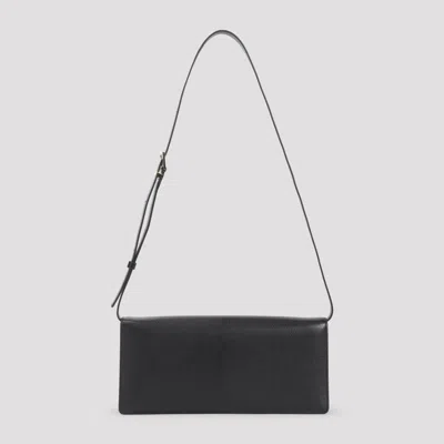 Tom Ford Black Leather Crossbody Bag In Black