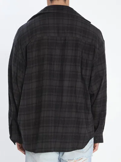 Balenciaga Layered Construction Shirt Featuring Patch Pocket In Black